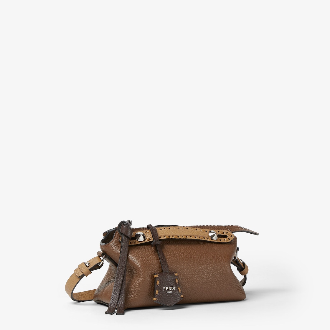 FENDI By The Way Selleria Mini Multicolor Selleria mini-bag with 156 hand-sewn topstitches - Image 4